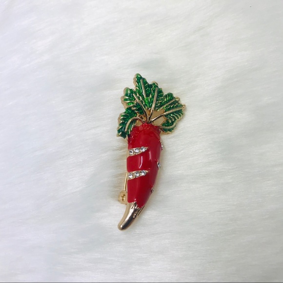 Only ships with $15 orders. Beets Enamel Brooch - Picture 4 of 4